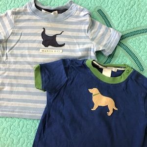 Lot of two boys 6-12 months Janie and Jack shirts